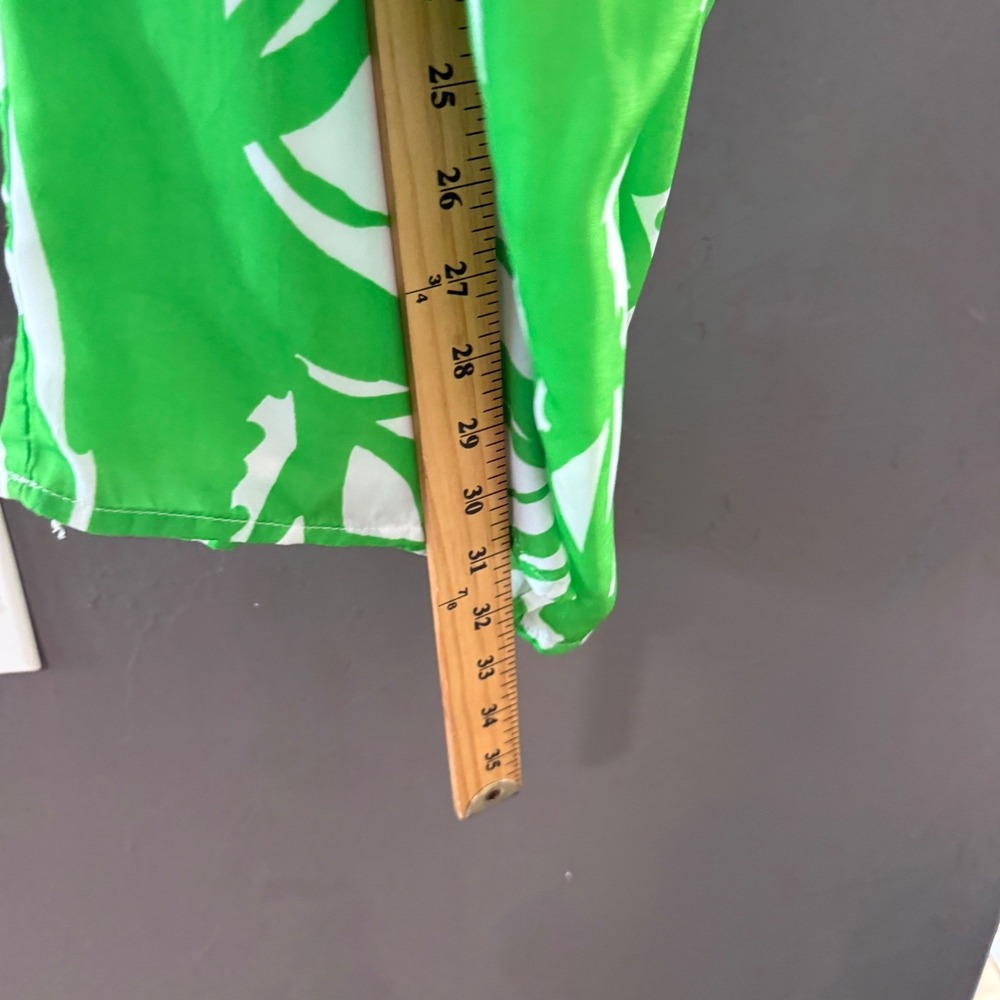 Lilly Pulitzer Target Green Tropical Palm Leaf Maxi Jumpsuit Womens S Vacation - Picture 8 of 10